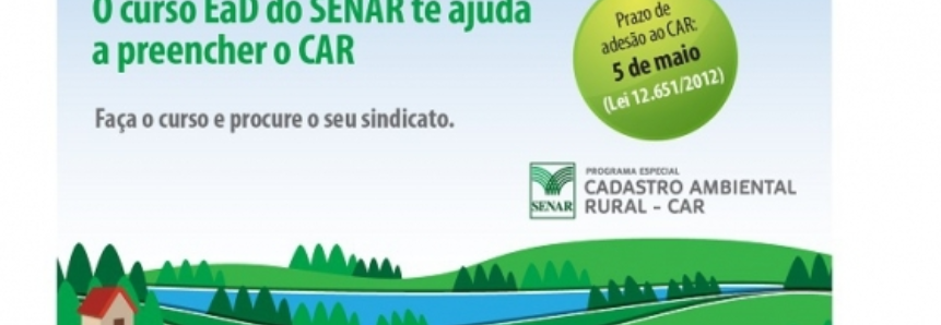 Se não aderir ao CAR, produtor rural não terá acesso a crédito agrícola e financiamento bancário, prevê Código Florestal