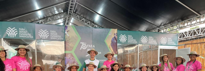 Comissão da Faea promove o 1º Encontro Estadual das Mulheres do Agro no estande institucional do Sistema com workshop ‘mulheres visíveis’