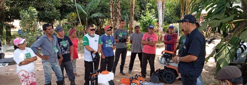 Produtores rurais de Santa Bárbara do Pará recebem capacitação em motosserras e roçadeiras