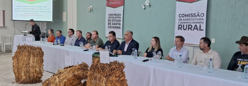 Faesc avalia positivamente projeto que trata da classificação do tabaco nas propriedades
