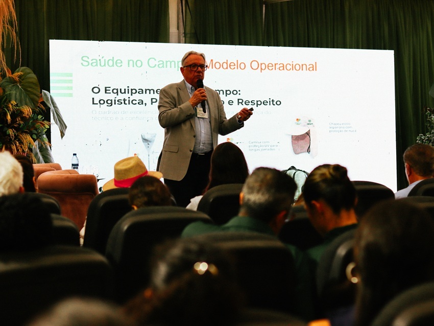 A programação também contou com palestra sobre o programa Saúde no Campo
